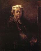 Rembrandt van rijn Autoportrait au chevalet china oil painting reproduction